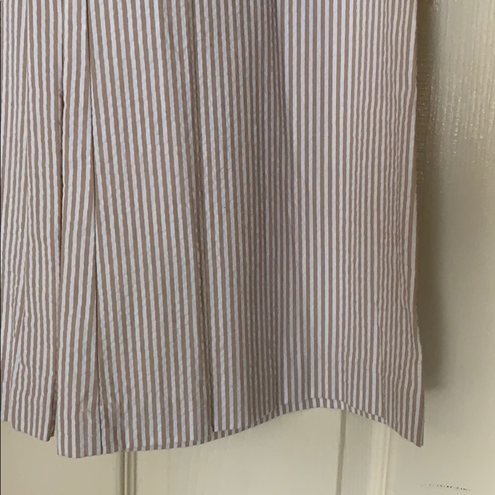 WIDE LEG PINSTRIPE PANTS - Picture 4 of 5